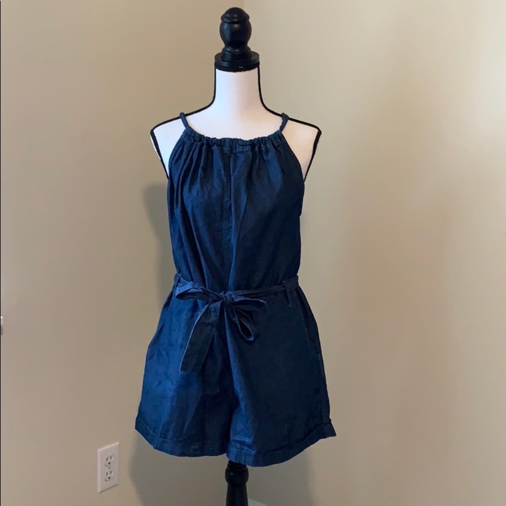 Denim romper